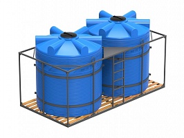 Кассета для воды V 2* 5000 л объемом 10 м﻿3  деревянный пол  в каталоге ПластикПроф продажа в Туле 