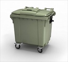 Мусорный бак 1100 литров зеленый в Туле выбрать из каталога ПластикПроф