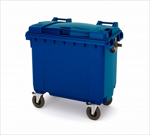 Мусорный бак синий 770 литров в Туле. Купить в интернет магазине ПластикПроф