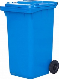 Мусорный бак синий 360 литров в Туле выбрать из каталога ПластикПроф